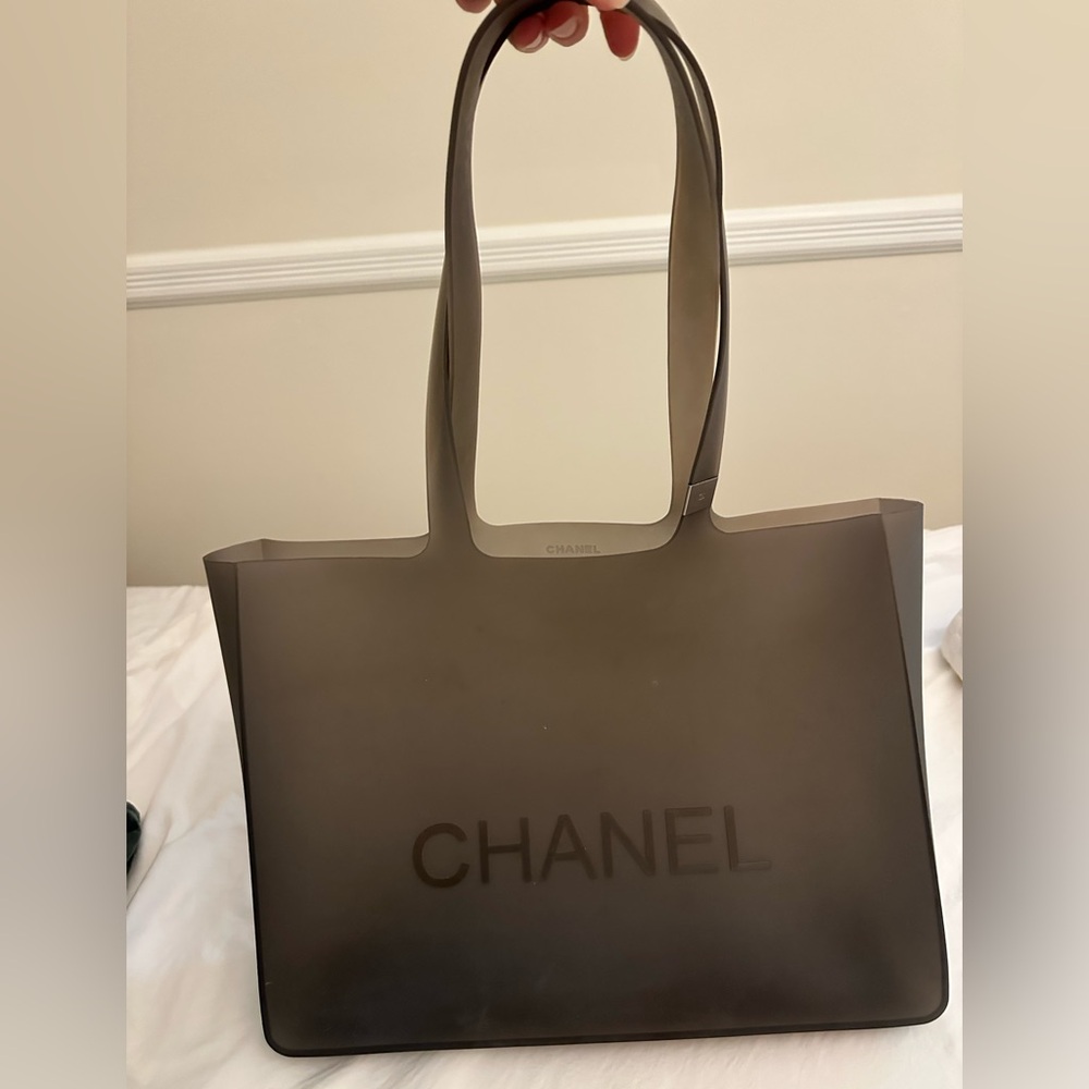 Chanel Jelly Beach Bag in black